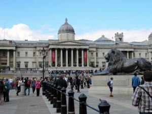 Trafalgar Square and the National Gallery 