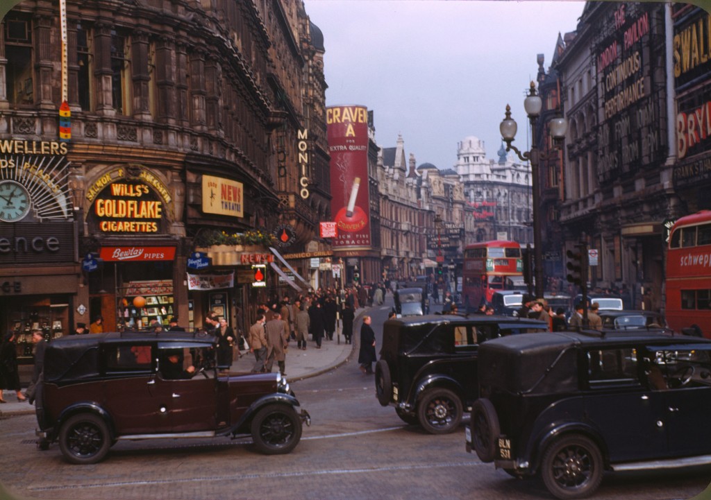 Shaftesbury Avenue 1949 - photo by Chalmers Butterfield