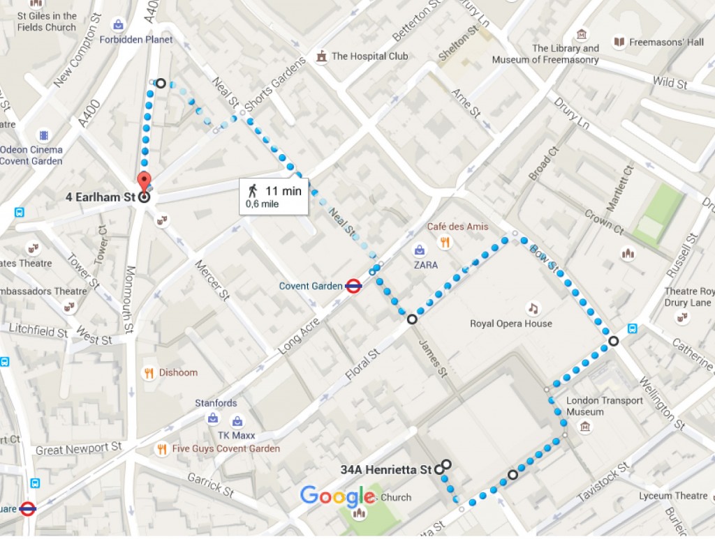 covent garden to seven dials