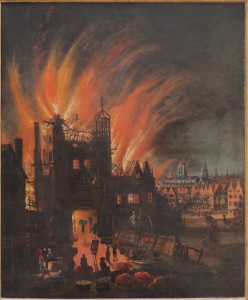 The great fire of London