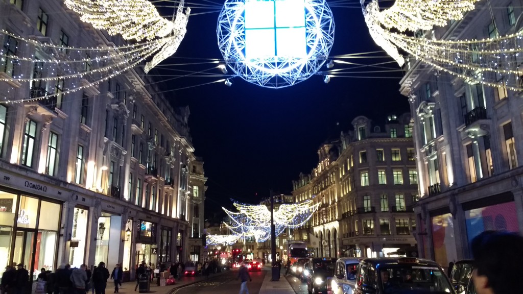 luci di natale a regent's street