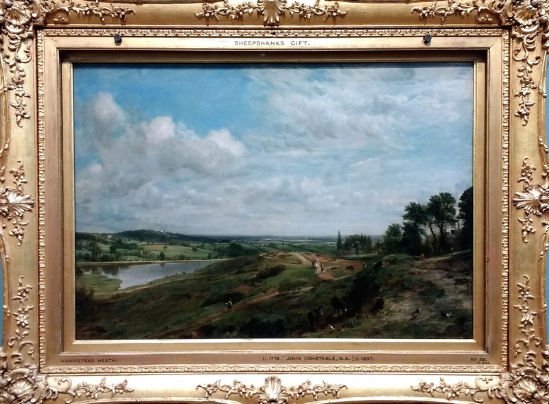 Constable Hampstead Heath, a painting to be seen at the V&A