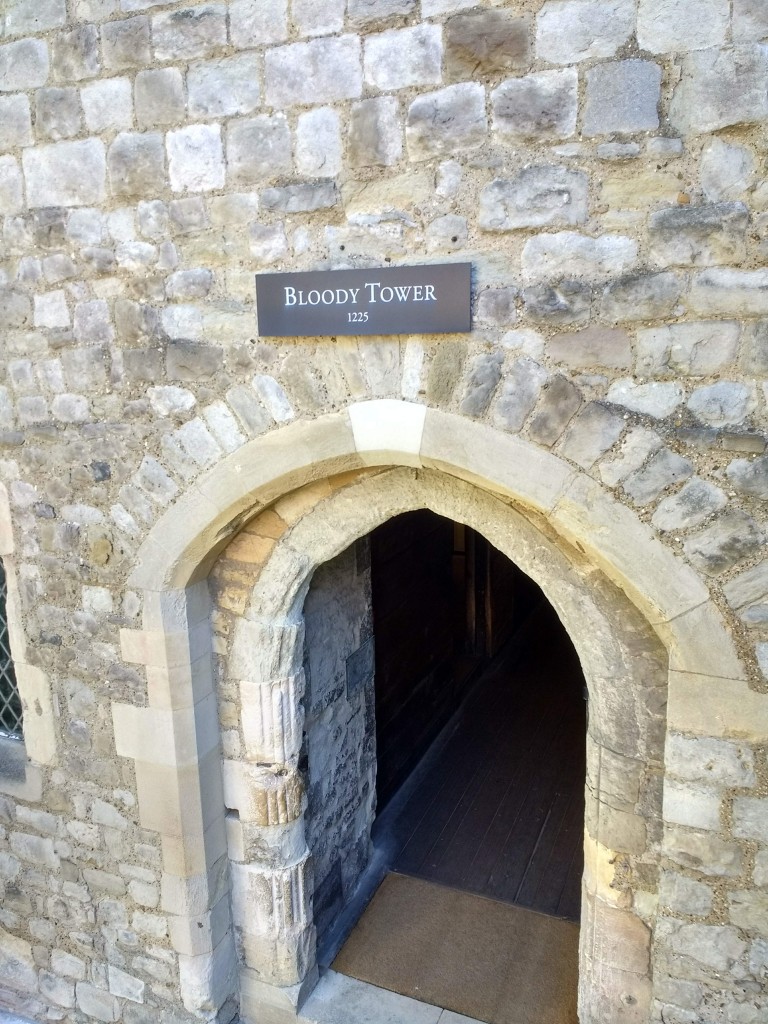 entrance to the Bloody Tower at the Tower of London