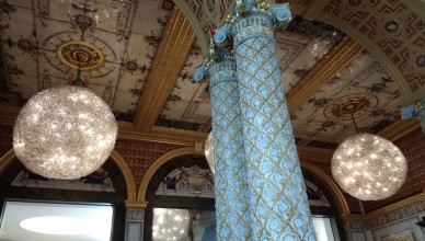 details of the V&A Cafe ceiling decoration